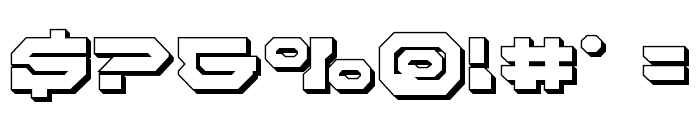 Pulsar Class Solid 3D Font OTHER CHARS