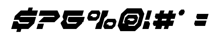 Pulsar Class Solid Condensed Italic Font OTHER CHARS