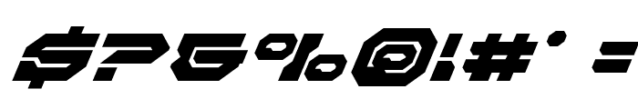 Pulsar Class Solid Super-Italic Font OTHER CHARS