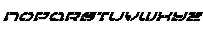 Pulsar Class Super-Italic Font LOWERCASE
