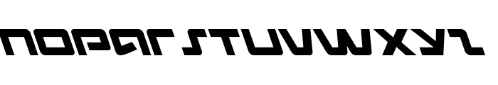 Pulse Rifle Leftalic Font LOWERCASE