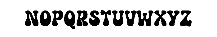 Pump Chunky Font LOWERCASE