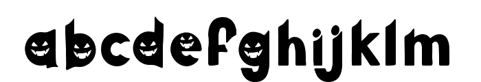Pumpkin Face Display - Personal Use Font LOWERCASE