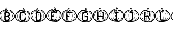 Pumpkin Halloween St Font LOWERCASE