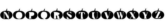 Pumpkin Type Halloween Font LOWERCASE