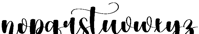Pumpkin2 Font LOWERCASE