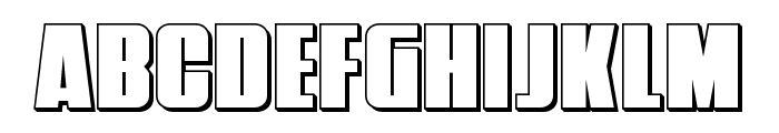 Punch 3D Font LOWERCASE