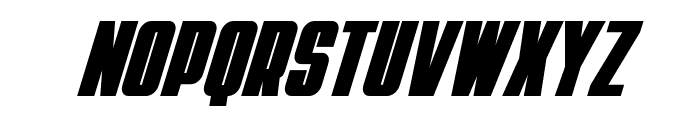 Punch Condensed Super-Italic Font UPPERCASE