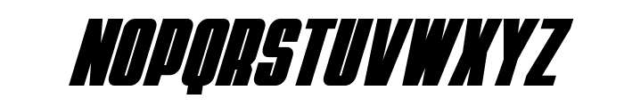 Punch Condensed Super-Italic Font LOWERCASE