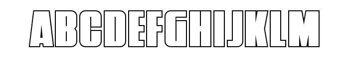 Punch Outline Font LOWERCASE