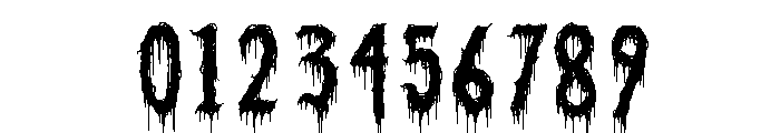 Punish Sinner Horror Font OTHER CHARS