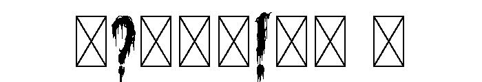 Punish Sinner Horror Font OTHER CHARS