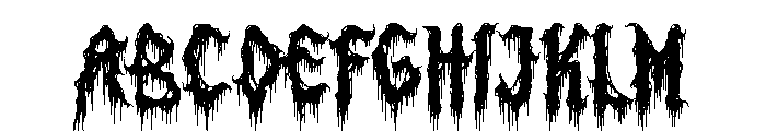 Punish Sinner Horror Font UPPERCASE