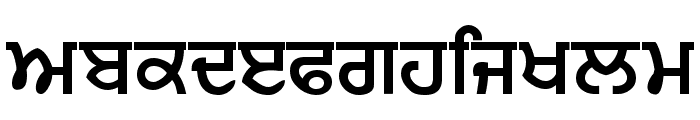 Punjabi  Bold Font LOWERCASE