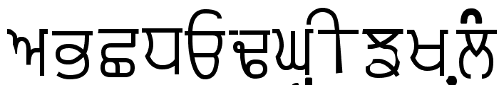 Punjabi Typewriter Old Font UPPERCASE