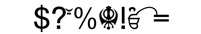 Punjabi Font OTHER CHARS