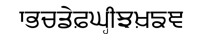 Punjabi Font UPPERCASE