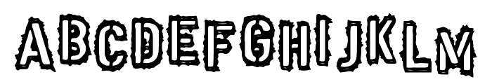 Punk Army Font UPPERCASE