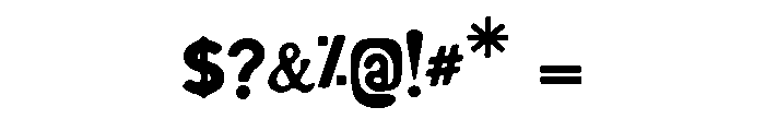 Punk Militia Hotel Font OTHER CHARS