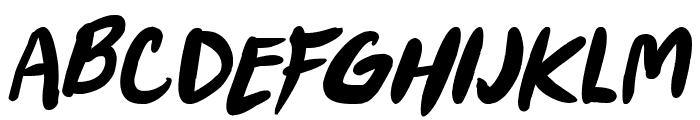 Punkboy Bold Italic Font LOWERCASE