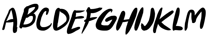 Punkboy Italic Font LOWERCASE