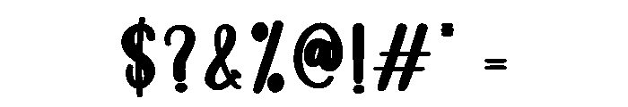 Pure Milk Font OTHER CHARS