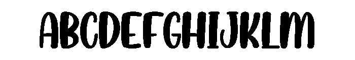 Pure Milk Font UPPERCASE