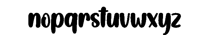Pure Milk Font LOWERCASE