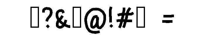 Purky Handwriting Font OTHER CHARS