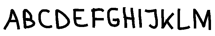 Purky Handwriting Font UPPERCASE