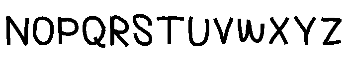 Purky Handwriting Font UPPERCASE