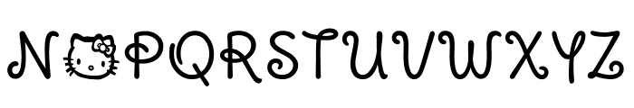 Pussy Cat Font UPPERCASE