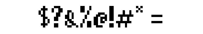 pup big Regular Font OTHER CHARS