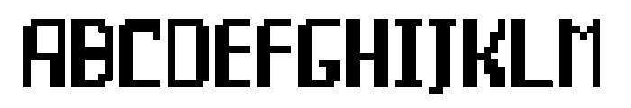 pup big Regular Font UPPERCASE