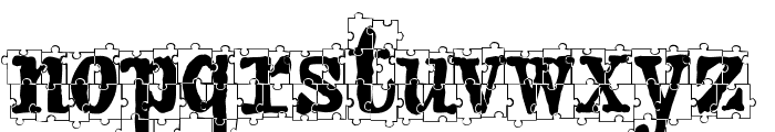 puzzleface Font LOWERCASE