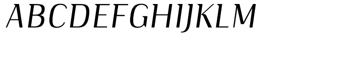 Publio Regular Italic Font UPPERCASE