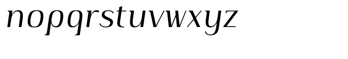 Publio Regular Italic Font LOWERCASE
