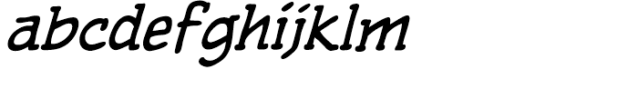 Pulp Fiction Italic Font LOWERCASE