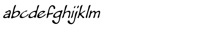 Pumpkinseed Medium Oblique Font LOWERCASE