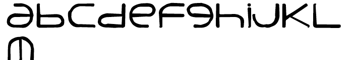 Punavuori Distorted Font LOWERCASE