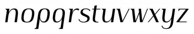 Publio Italic Font LOWERCASE