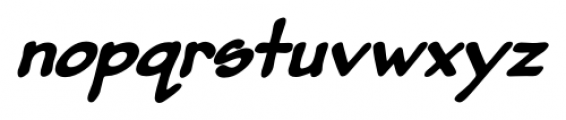 Pumpkinseed Black Oblique Font LOWERCASE