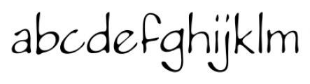 Pumpkinseed Light Font LOWERCASE