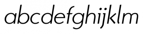 Pura Light Italic Font LOWERCASE