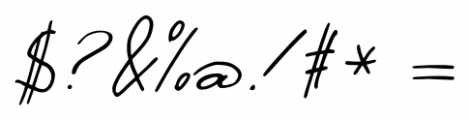 Pushkin Script High Font OTHER CHARS