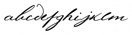 Pushkin Script High Font LOWERCASE