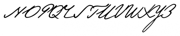 Pushkin Script Low Font UPPERCASE