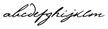 Pushkin Script Low Font LOWERCASE