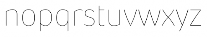 Pusia Hairline Font LOWERCASE