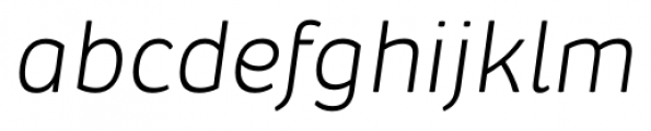 Pusia Light Italic Font LOWERCASE